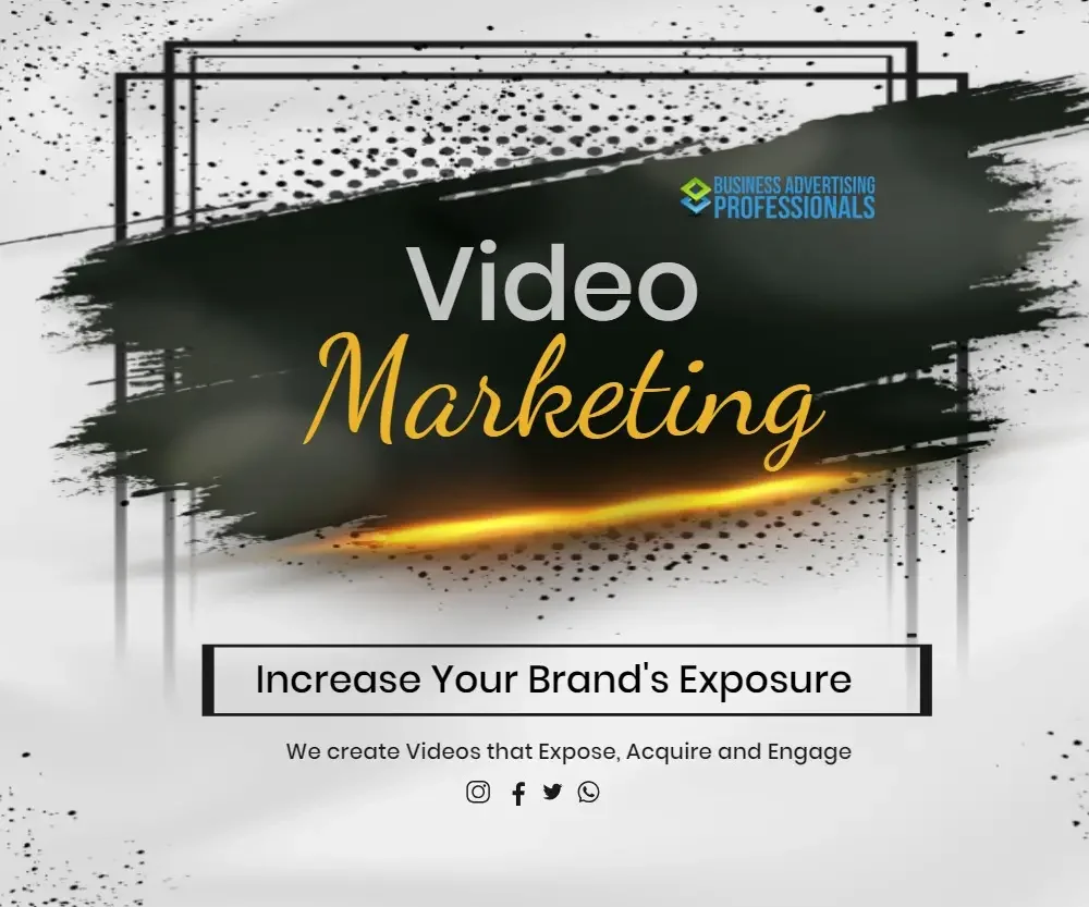 Video Marketing Services by The Business Advertising Professionals